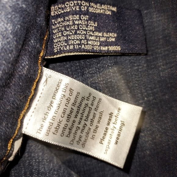 U.S. POLO ASSOCIATION Men's Blue Syraight Leg Jeans Size 36x30 - Picture 5 of 6